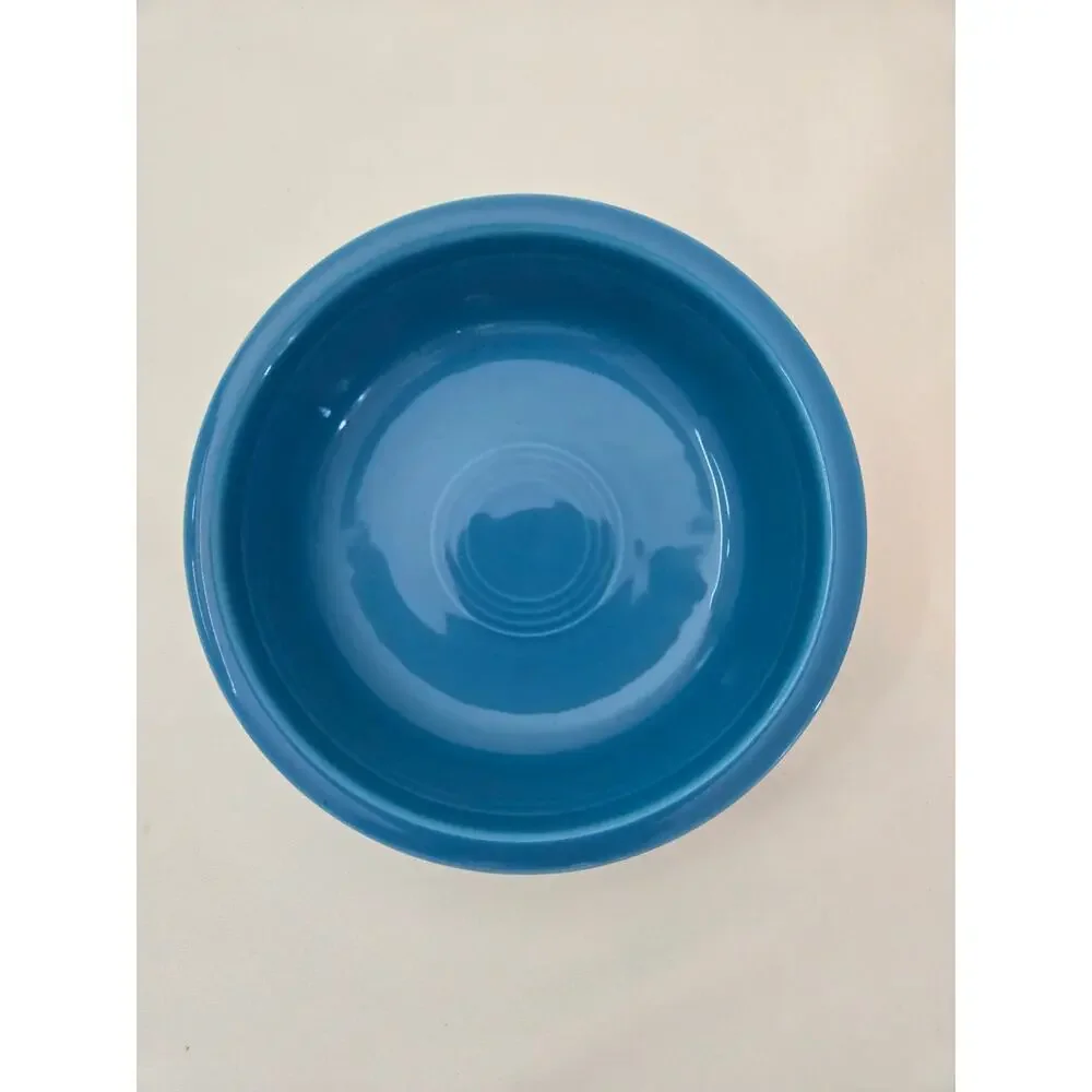 Fiestaware HLC Vintage Cobalt Blue and Peacock Cereal/Salad Bowls